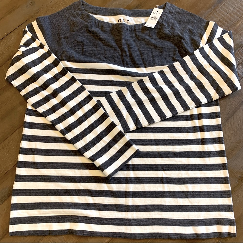 LOFT I NWT Striped Top